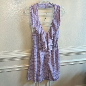 Karlie Ruffle Halter Dress NWT Sz M